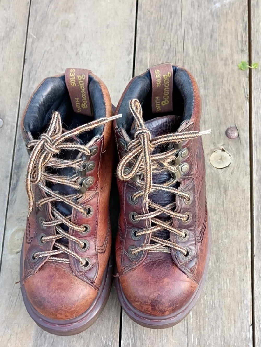 Vintage 90's Dr. Martens  Made In England Women's Leather Ankle Boots EU 4,US 6